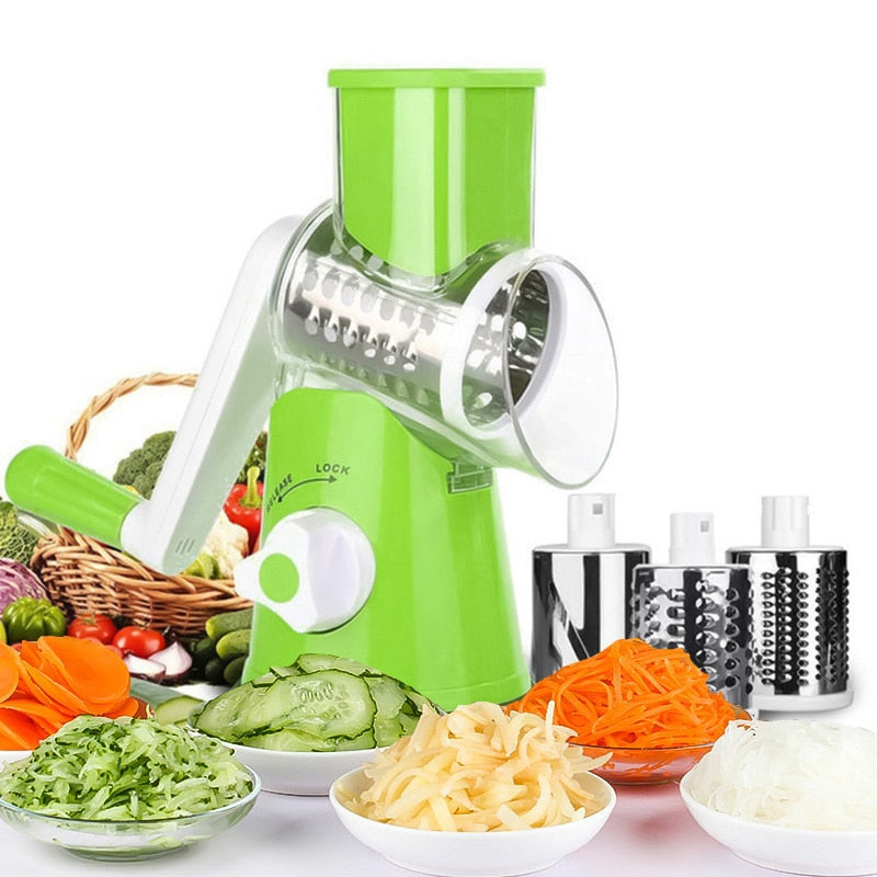 table top drum multi functional roller vegetable cutter