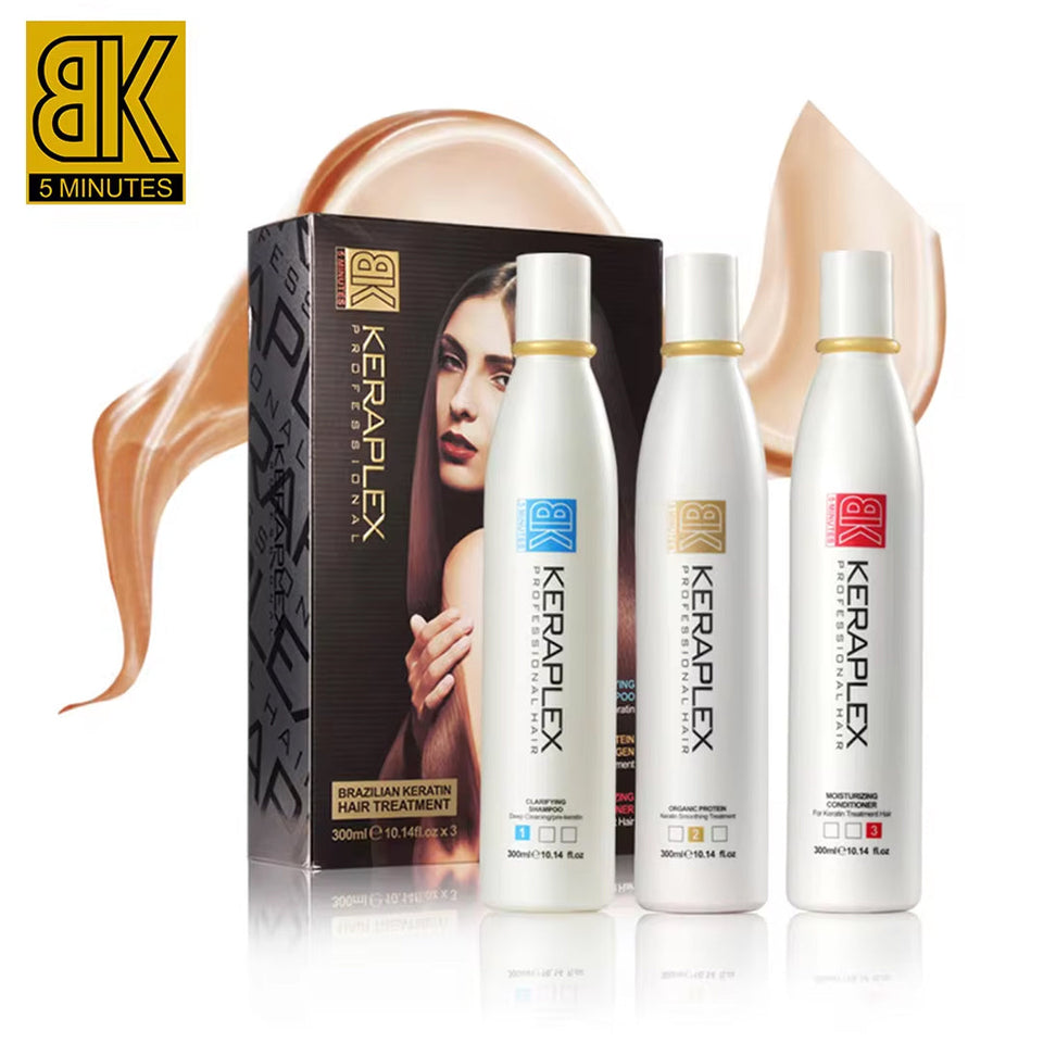 Bk Keraplex Professional Brazilian Keratin Hair Treatment Kit 300ml